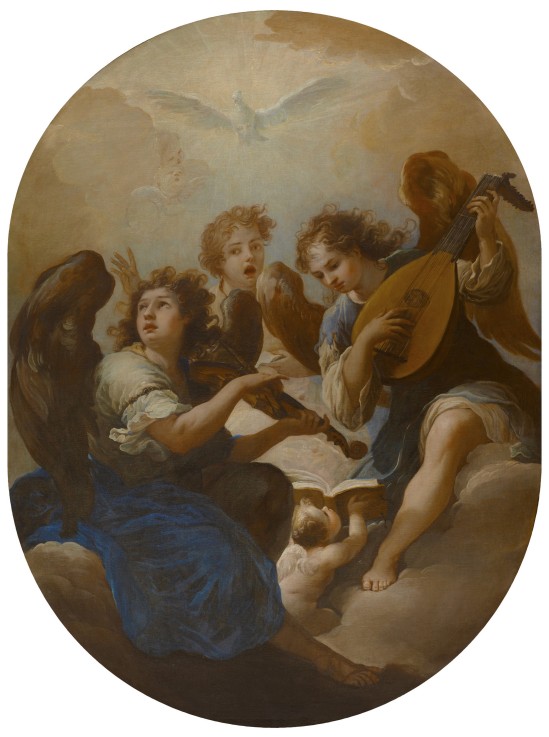 Three Music Making Angels à Andrea Procaccini