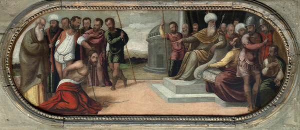 A.Schiavone / Le Christ devant Caiphe à Andrea Schiavone