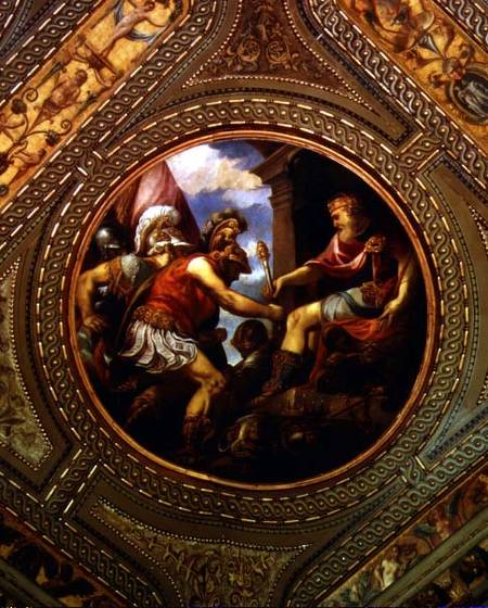 Allegory of the Empire, from the ceiling of the library à Andrea Schiavone
