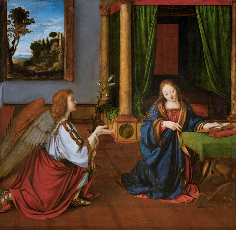 The Annunciation à Andrea Solario