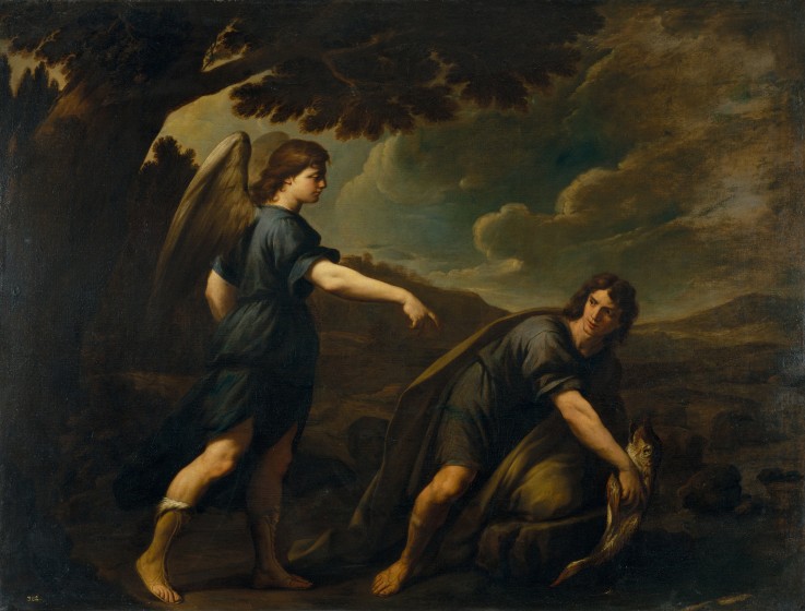 The Angel and Tobias with the Fish à Andrea Vaccaro