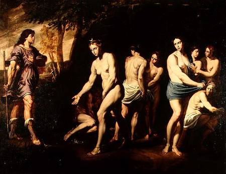 Diana and her Nymphs Surprised by Actaeon à Andrea Vaccaro