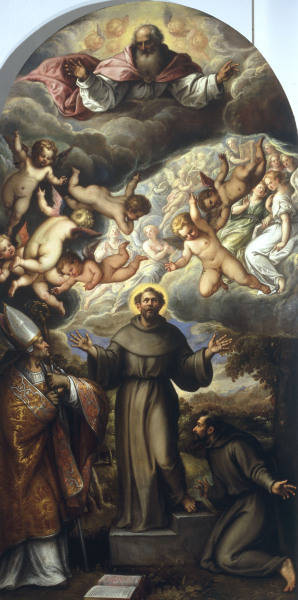 A.Vicentino/Francois d''Assise et saints à Andrea Vicentino