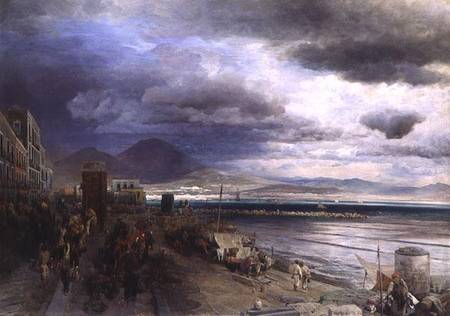 The Coast of Naples à Andreas Achenbach