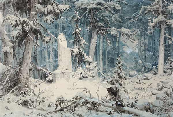 Snowy Forest à Andreas Achenbach