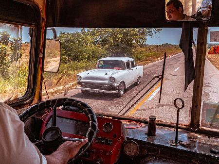 Travelling in old Bus