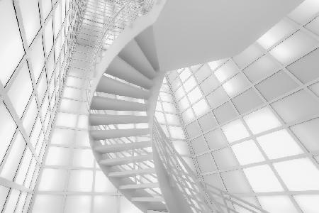 Stairs in White