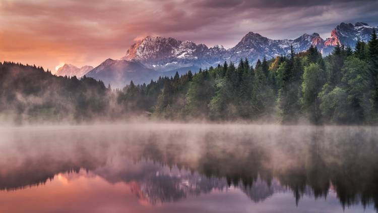 Sunrise at the Lake à Andreas Wonisch