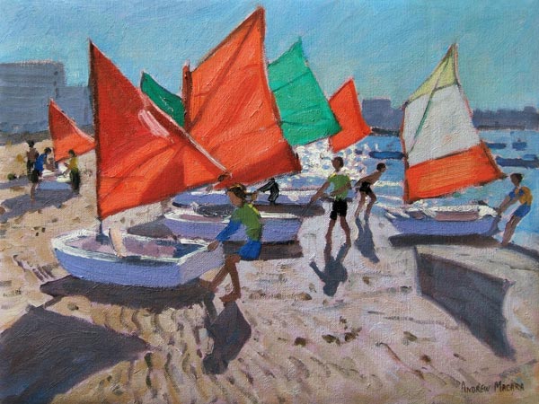 Voiles rouges, Royan, France à Andrew  Macara