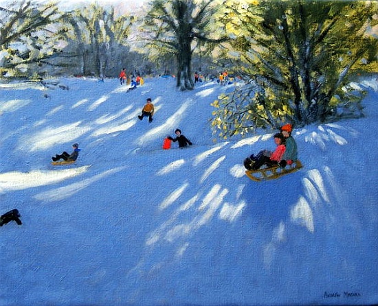 Early snow, Darley Park, Derby à Andrew  Macara