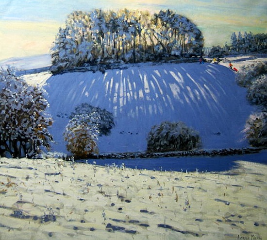 Field of shadows, near Youlgrave, Derbyshire à Andrew  Macara