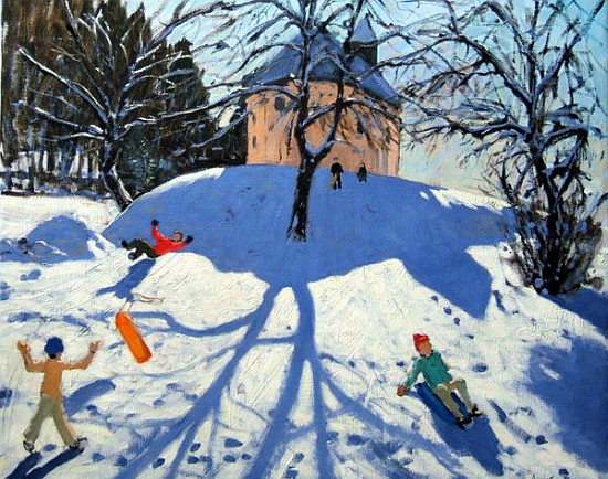 Les Gets (oil on canvas)  à Andrew  Macara