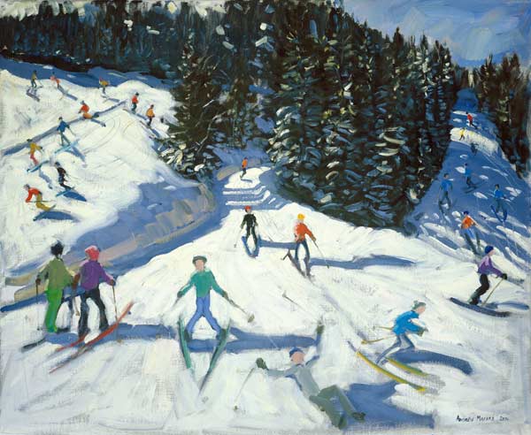Mid-morning on the Piste, 2004 (oil on canvas)  à Andrew  Macara