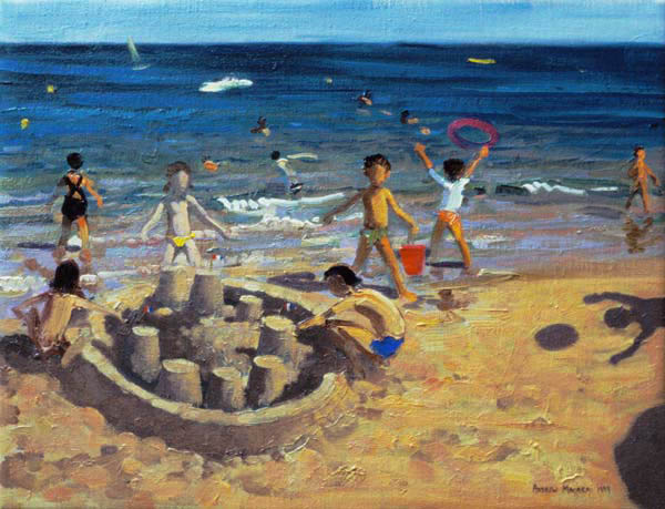 Sandcastle, France, 1999 (oil on canvas)  à Andrew  Macara