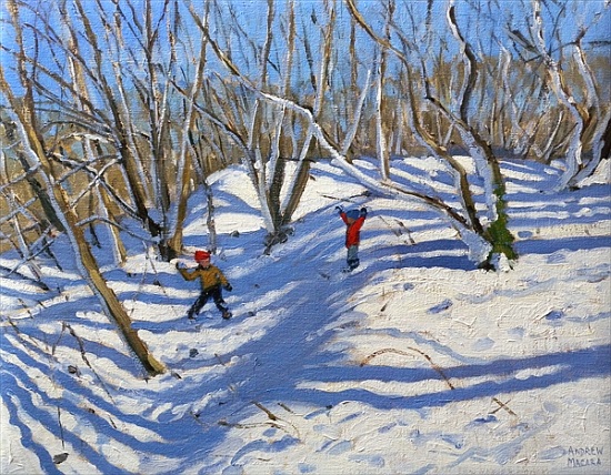 Spring Snow, Newhaven Derbyshire à Andrew  Macara