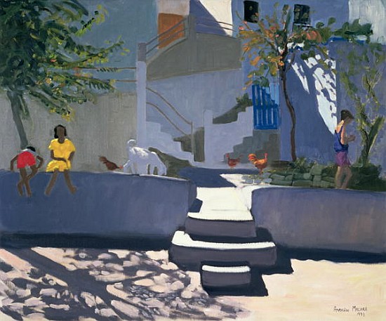 The Yellow Dress, Kos, 1993 (oil on canvas)  à Andrew  Macara