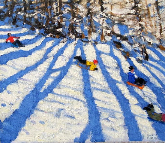 Tree shadows, Morzine à Andrew  Macara