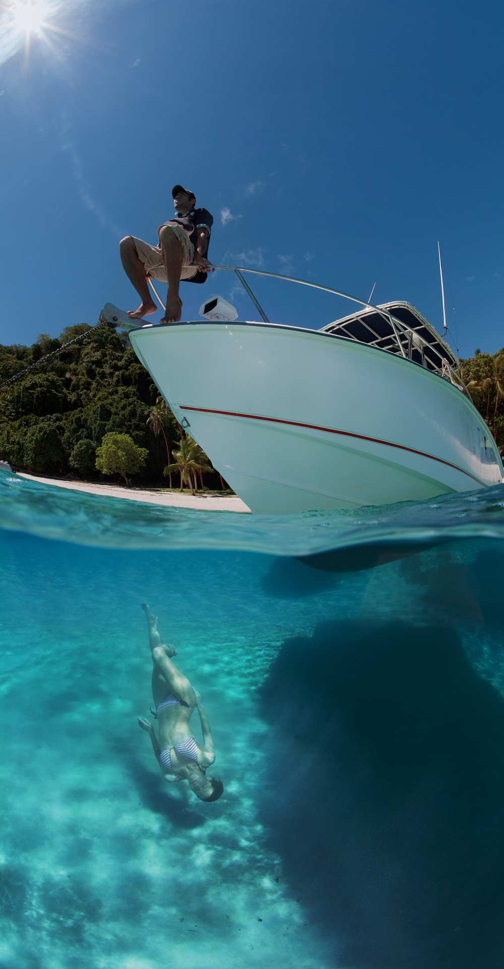 On the boat and under à Andrey Narchuk