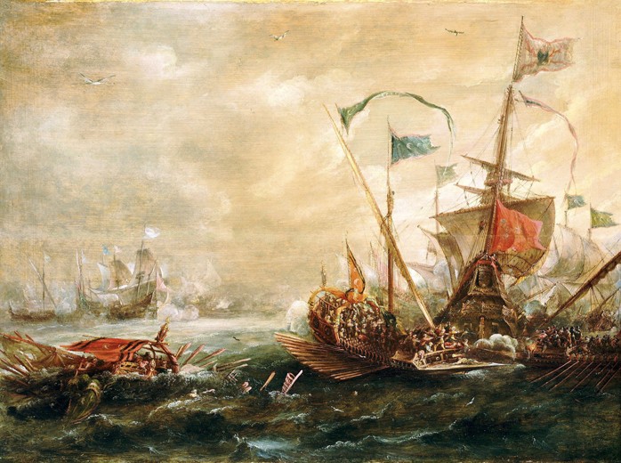 Spanish engagement with Barbary pirates à Andries van Eertvelt