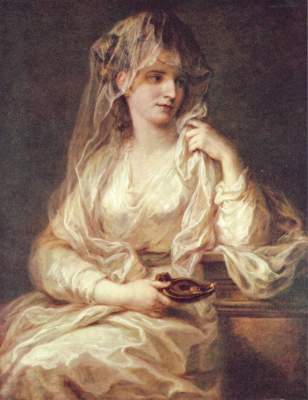 portrait d'une dame en vestale à Angelica Kauffmann