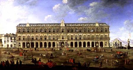 View of the Palace of Naples à Angelo Maria Costa