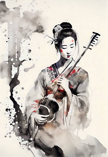 L\\\\\\\'art du son : Geisha et l\\\\\\\'harmonie du violon
