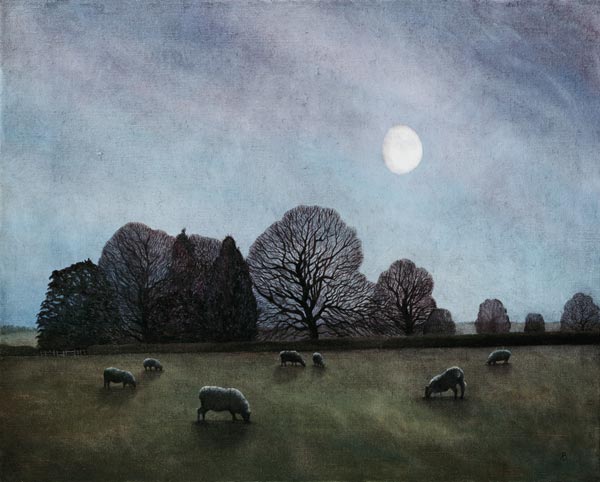 Moonlit Night, 2004 (oil on canvas)  à Ann  Brain