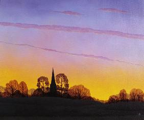 Towards Grandborough, 2004 (oil on canvas) 