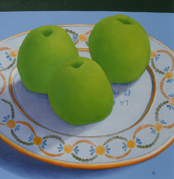 Three Green Apples à Ann  Brain