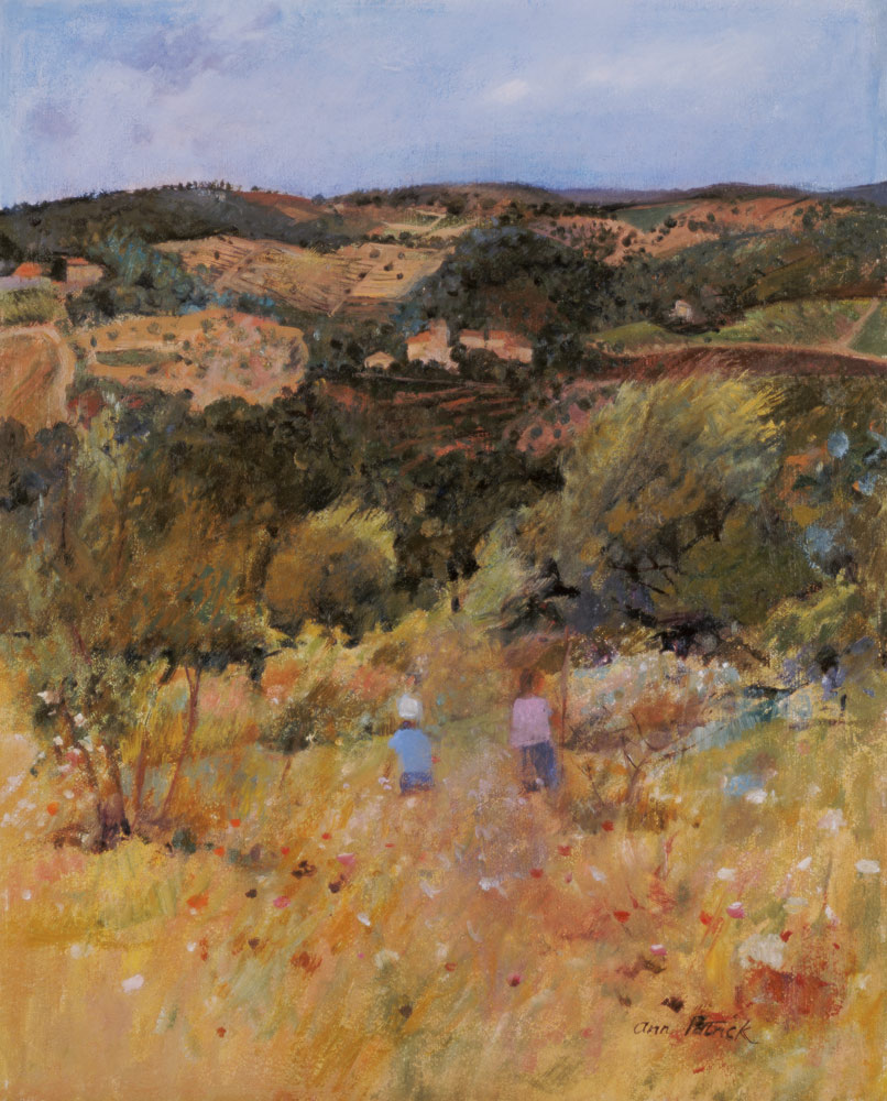 Landscape near Siena, 1994 (oil on board)  à Ann  Patrick