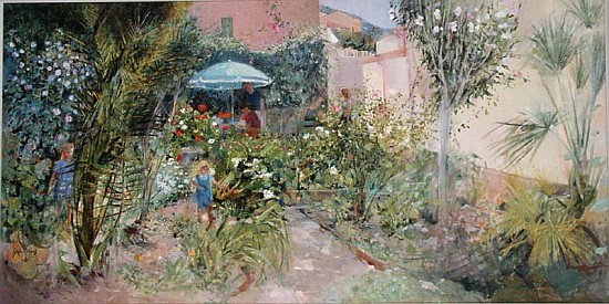 An Italian Garden, 1989 (oil on board)  à Ann  Patrick