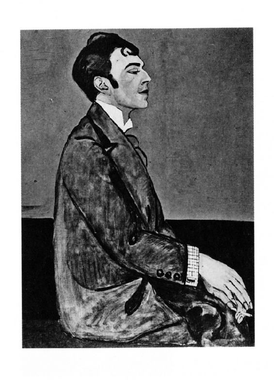 Portrait of the poet Osip Mandelstam (1891-1938) à Anna Mikhaylovna Zelmanova-Tchudovskaya