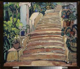 Staircase in a garden