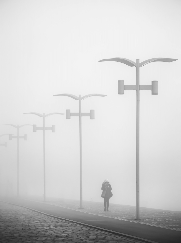 Walk in the fog. à Anna Niemiec