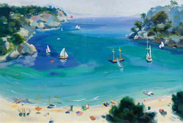 Cala Galdana, Minorca, 1979 (oil on canvas) 