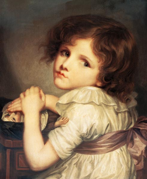 Child with a Doll à Anne Genevieve Greuze