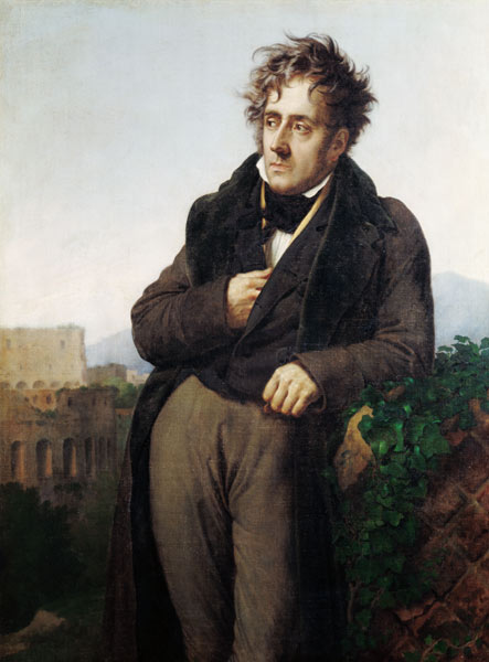 Portrait of Francois Rene (1768-1848) Vicomte de Chateaubriand à Anne-Louis Girodet de Roucy-Trioson