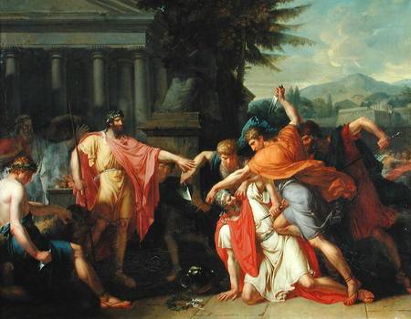 The Death of Tatius à Anne-Louis Girodet de Roucy-Trioson