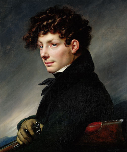 Portrait of a Young Man as a Hunter à Anne-Louis Girodet de Roucy-Trioson