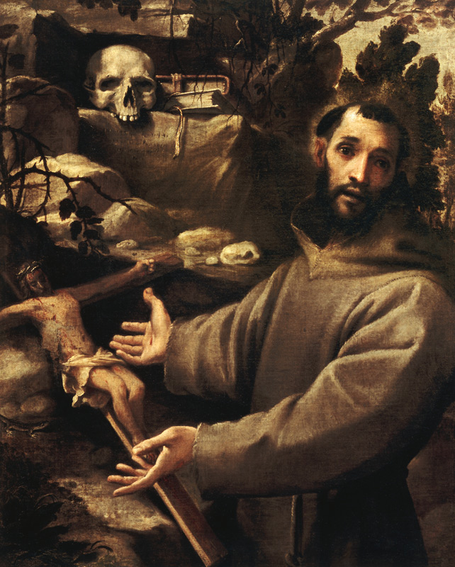A.Carracci / St Francois d''Assise à Annibale Carracci, dit Carrache