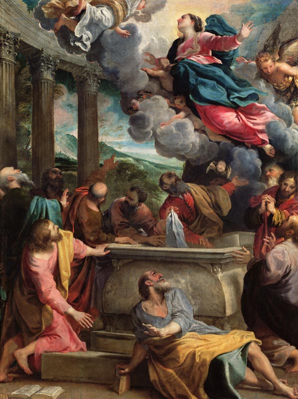 The Assumption of the Blessed Virgin Mary à Annibale Carracci, dit Carrache
