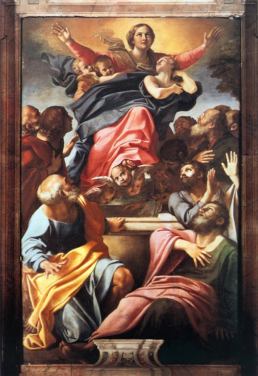 The Assumption of the Blessed Virgin Mary à Annibale Carracci, dit Carrache