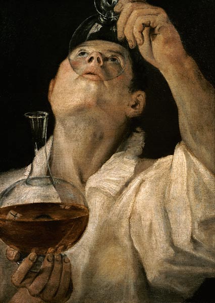 Portrait of a Man Drinking à Annibale Carracci, dit Carrache
