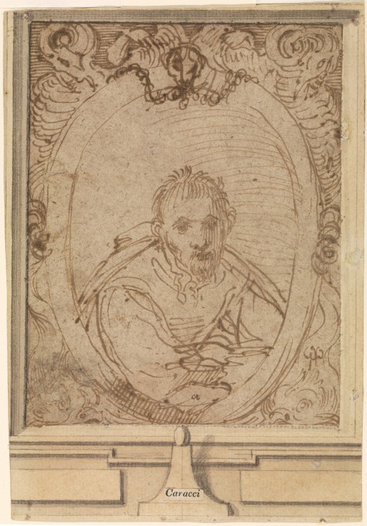 Self-portrait à Annibale Carracci, dit Carrache