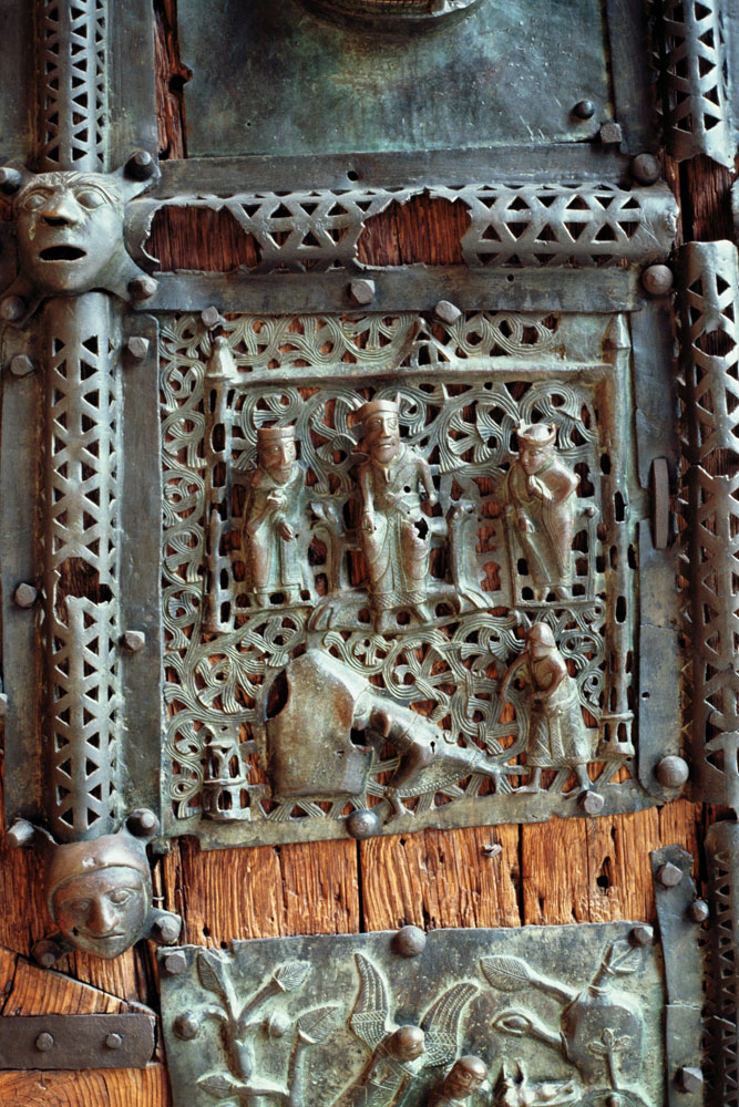 Panel from the right hand door of the portal à Anonym Romanisch