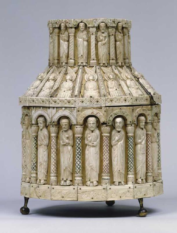 Apostel, Engel, und Propheten (,Grosses' Turmreliquar). 1. Hälfte 13. Jh. à Anonym Romanisch