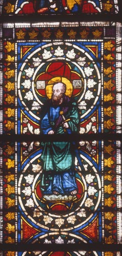 Assisi,Glasfenster, Apostel Paulus à Auteur anonyme, Haarlem (Pays-Bas)