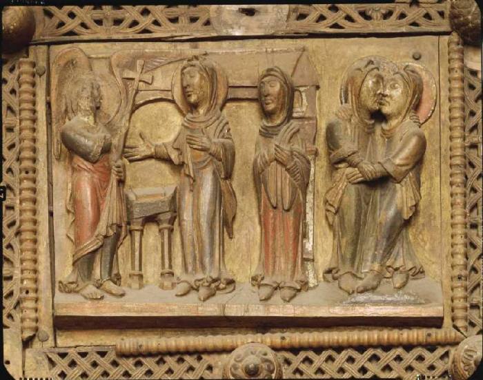 Kapitoltüre, Verkündigung an Maria und Heimsuchung à Anonym Romanisch