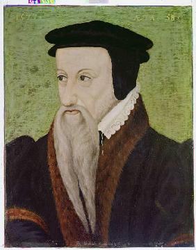 portrait du réformateur Théodore de Beze (1519-1605), Recteur de l'université Gene