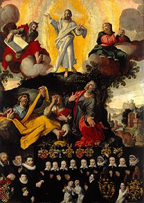Transfiguration Christ épitaphe du p. Haunoldt u. ses Mme Urs. Lindner u. Mar à Anonyme (peintre de Wroclaw)